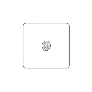 Clarity Perspex Range Clear Perspex (Project Finish) 1 Gang Isolated TV Coaxial Socket