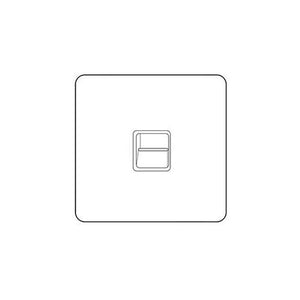 Clarity Perspex Range Clear Perspex (Project Finish) 1 Gang Master Line Socket