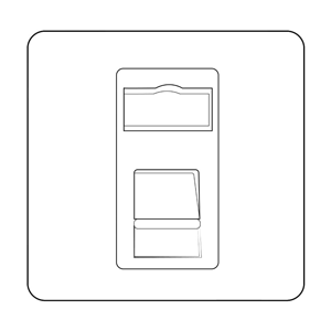 Heritage Brass Electrical, Elite Flat Plate Range - Polished Chrome - 1 Gang RJ11, 1 Gang RJ11, 1 Gang RJ11, Telephone and Data Sockets