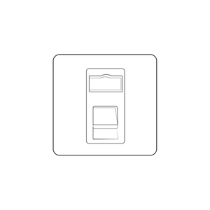 Bauhaus Range Polished Chrome Switches & Sockets, BH2 - 1 Gang RJ45 by Heritage Brass By M-Marcus