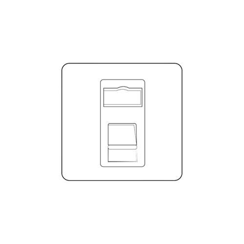 Vintage Range-Rustic Copper-1 Gang RJ45