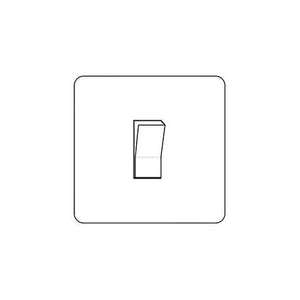 Mode Range Matt Black 1 Gang 2-Way Rocker Switch by Heritage Brass By M-Marcus