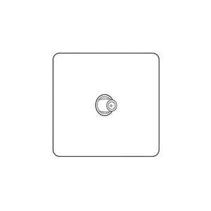 Hoxton Paintable Range Primed White (Paintable) 1 Gang Satellite Socket