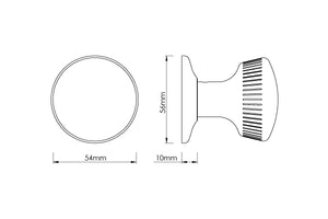 Croft - Brooklands Door Knob on Reeded Rose 112COV57C by Croft Ironmongery