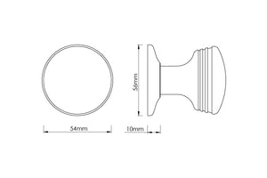 Croft - Legacy Door Knob on Raised Edge Rose 116COV57B by Croft Ironmongery
