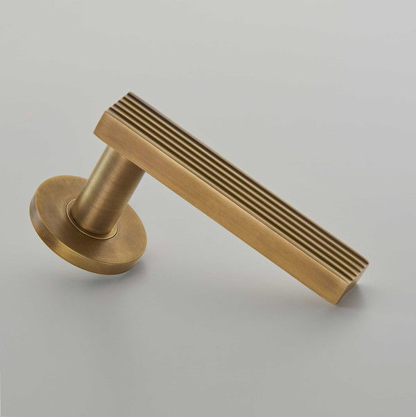 Croft - ICON Icon Door Handle on Covered Rose 130/210 — main product photograph