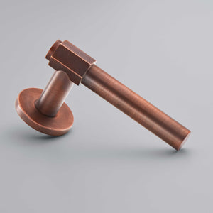 Croft - Fusion Door Handle on Covered Rose 150 by Croft Ironmongery