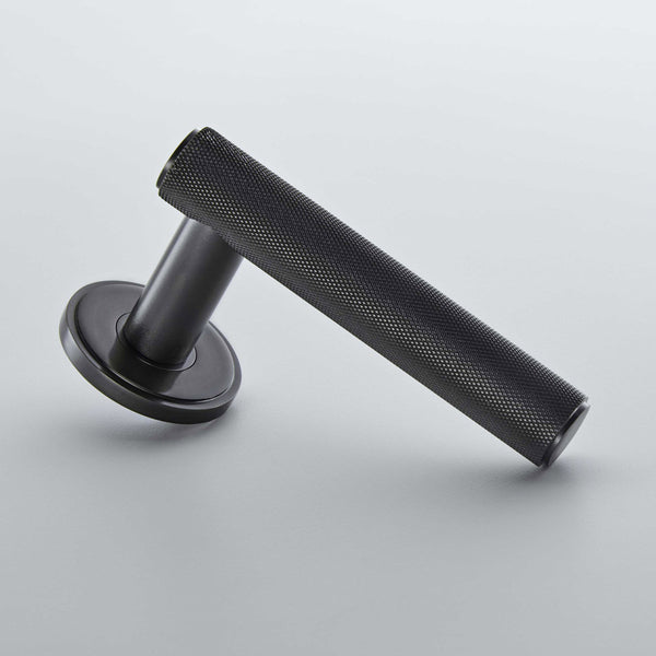 Croft - Diamond Silhouette Door Handle on Covered Rose 160D by Croft Ironmongery