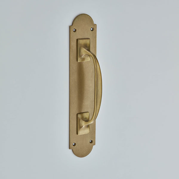Pull Handle on Shaped Plate-1651R