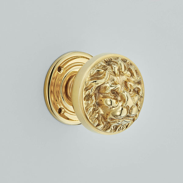 Croft - Lion's Head Mortice Knobs 1734M by Croft Ironmongery