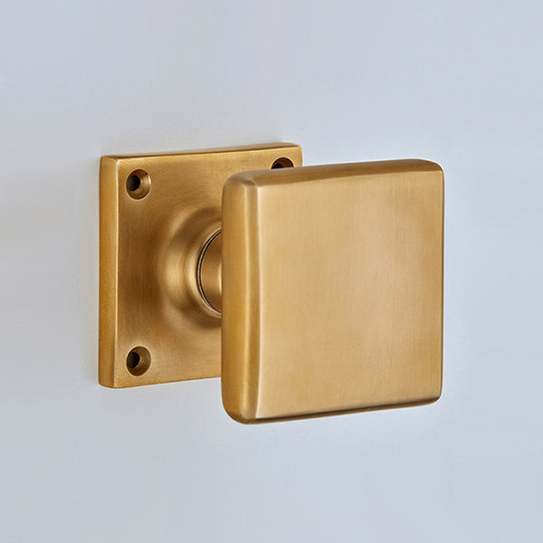 Croft - Plaza Mortice Knob on Square Rose 1743SQ by Croft Ironmongery