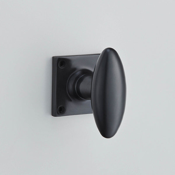 Croft Ironmongery, Zeppelin Mortice Knob Furniture on Square Rose-1752SQ, Door Knobs, Mortice Door Knobs