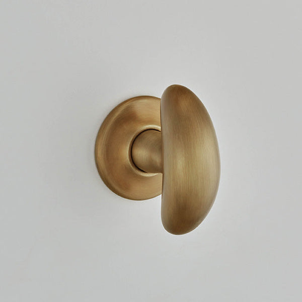 Croft - Crescent Mortice Knob Furniture on Arc Covered Rose 1753COV57D