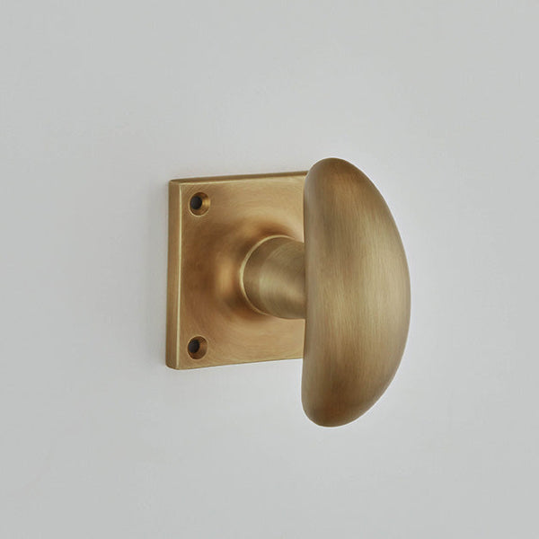 Croft - Crescent Mortice Knob Furniture on Square Rose 1753SQ