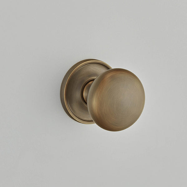 Croft - Cushion Mortice Knobs on Raised Edge Covered Rose 1757COV57B by Croft Ironmongery