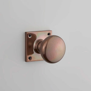 Croft - Cushion Mortice Knob Furniture on Square Rose 1757SQ by Croft Ironmongery