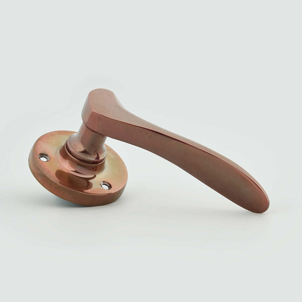Croft - Codsall Lever on Round Rose - Face Fix 1811R by Croft Ironmongery