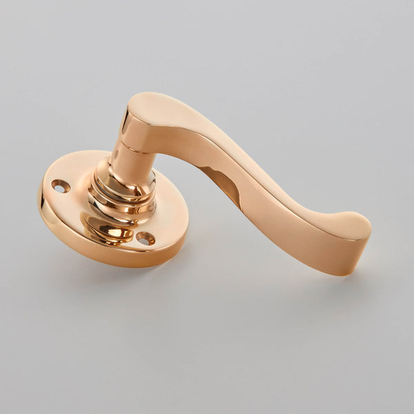 Croft - Lichfield Lever - Round Rose - Face Fix 1902 by Croft Ironmongery