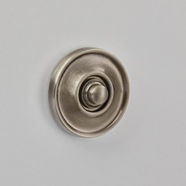 Croft - Round Bell Push Raised Edge- Concealed Fix 1913CF by Croft Ironmongery