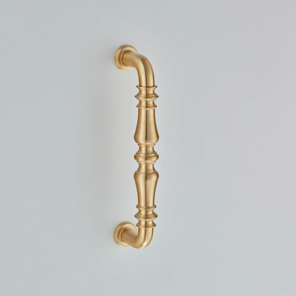 Croft - Ornate pull handle, straight legs with roses 1955 by Croft Ironmongery
