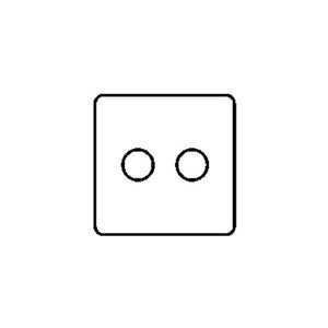 Georgian Elite Range Antique Brass Switches & Sockets, J91 - 2 Gang Dimmer 400 watts (Compatible with halogen/ incandescent bulbs) by Heritage Brass By M-Marcus
