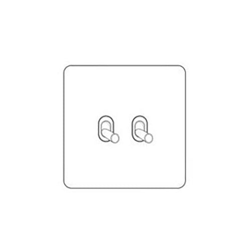 Vintage Range-Gloss White-2 Gang Stockholm Toggle