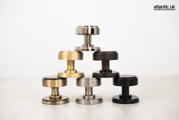 Millhouse Brass Boulton Brass Stepped Mortice Knob on Concealed Fix Rose - additional image
