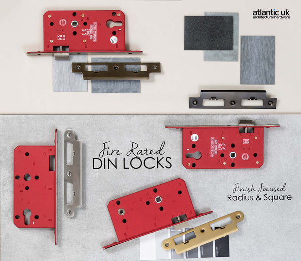 Atlantic DIN Euro Profile Escape Sashlock Double Throw with RTD lever 60mm backset - additional image