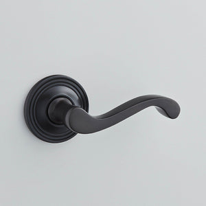 Croft - Sheringham Lever on Reeded Covered Rose, Unsprung 2096COV57C by Croft Ironmongery