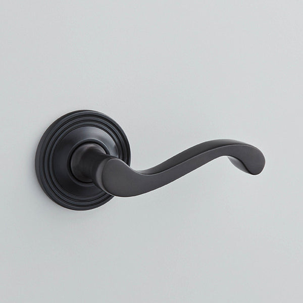 Croft - Sheringham Lever on Reeded Covered Rose, Unsprung 2096COV57C by Croft Ironmongery