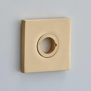 Croft Ironmongery, Plain Square Rose *S-220, Escutcheons & Privacy Thumbturns, Thumbturn & Release