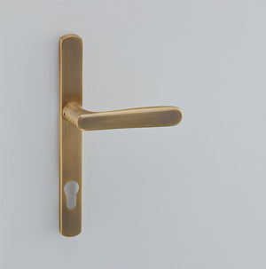 Croft Ironmongery, Velo Lever on Euro Profile Backplate 92mm C/C-2213E, Door Handles, Multipoint Lever Lock Handles