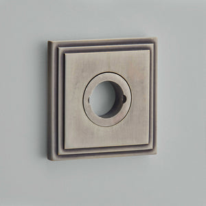 Croft Ironmongery, Stepped Square Rose-223, Escutcheons & Privacy Thumbturns, Thumbturn & Release