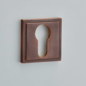 Croft Ironmongery, Square Step Escutcheon-237, Escutcheons & Privacy Thumbturns, Escutcheons, Square Escutcheons