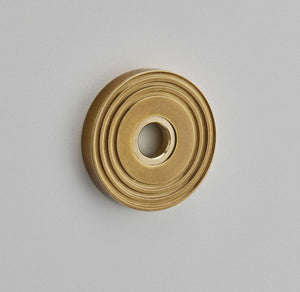 Croft Ironmongery, Round Reeded Turn Rose-242, Escutcheons & Privacy Thumbturns, Thumbturn & Release