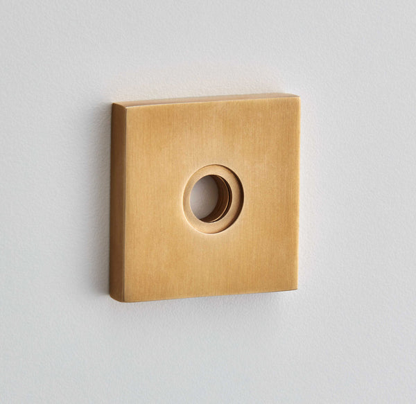 Croft Ironmongery, Square Plain Turn Rose-246, Escutcheons & Privacy Thumbturns, Thumbturn & Release