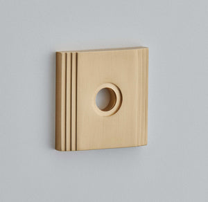 Croft Ironmongery, Square Straight Step Turn Rose-248, Escutcheons & Privacy Thumbturns, Thumbturn & Release