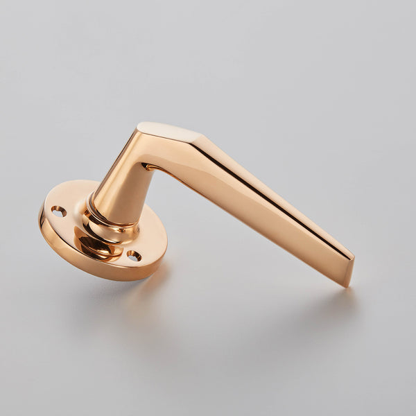 Croft - Brockton Lever on Round Rose, Face Fix 251R by Croft Ironmongery