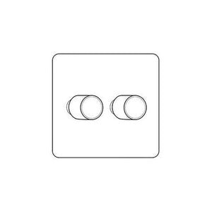 Windsor Range Aged Brass Switches & Sockets, WN50 - 2G Multi Location Primary Dimmer by Heritage Brass By M-Marcus
