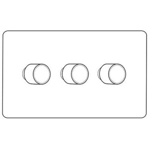 Victorian Polished Brass Switches & Sockets, V - 3 Gang Dimmer 400 watts (Compatible with halogen/ incandescent bulbs) by Heritage Brass By M-Marcus
