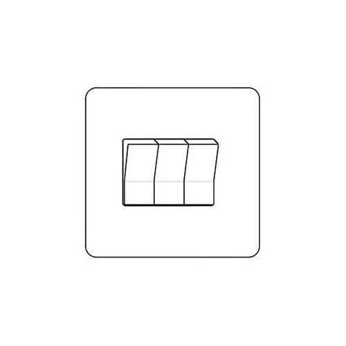 Vintage Range-Rustic Copper-3 Gang Rocker Switch (10 Amp)