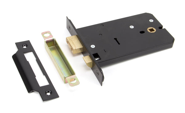 Oak Box Lock & Octagonal Knob Set