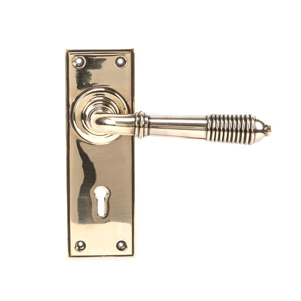 From The Anvil, Reeded Lever Lock Set, Door Handles, Lever Lock