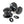 From The Anvil's Black Octagonal Mortice/Rim Knob Set