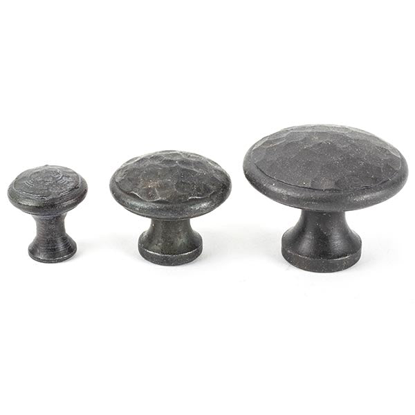 Beeswax Hammered Cabinet Knob - Large