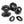 From The Anvil's Black Octagonal Mortice/Rim Knob Set