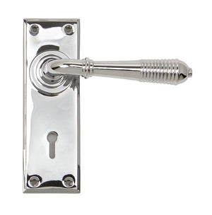 From The Anvil, Reeded Lever Lock Set, Door Handles, Lever Lock