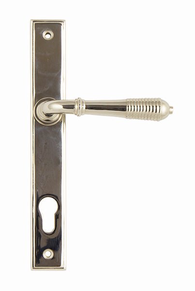 From The Anvil, Reeded Slimline Lever Espag. Lock Set, Door Handles, Espagnolette