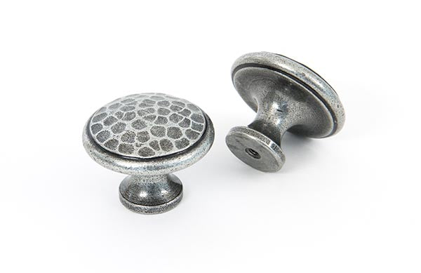 From The Anvil, Hammered Cabinet Knob - Large, Cabinet Hardware, Cabinet Knobs