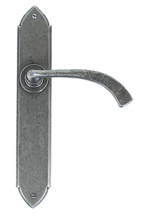 From The Anvil, Gothic Curved Sprung Lever Latch Set, Door Handles, Lever Latch